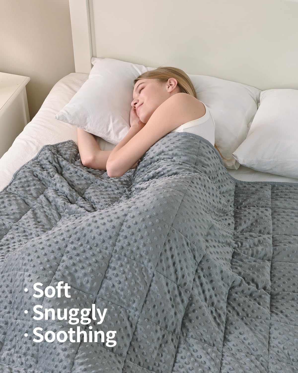 Minky Dots Cooling Weighted Blankets – Wemorehome