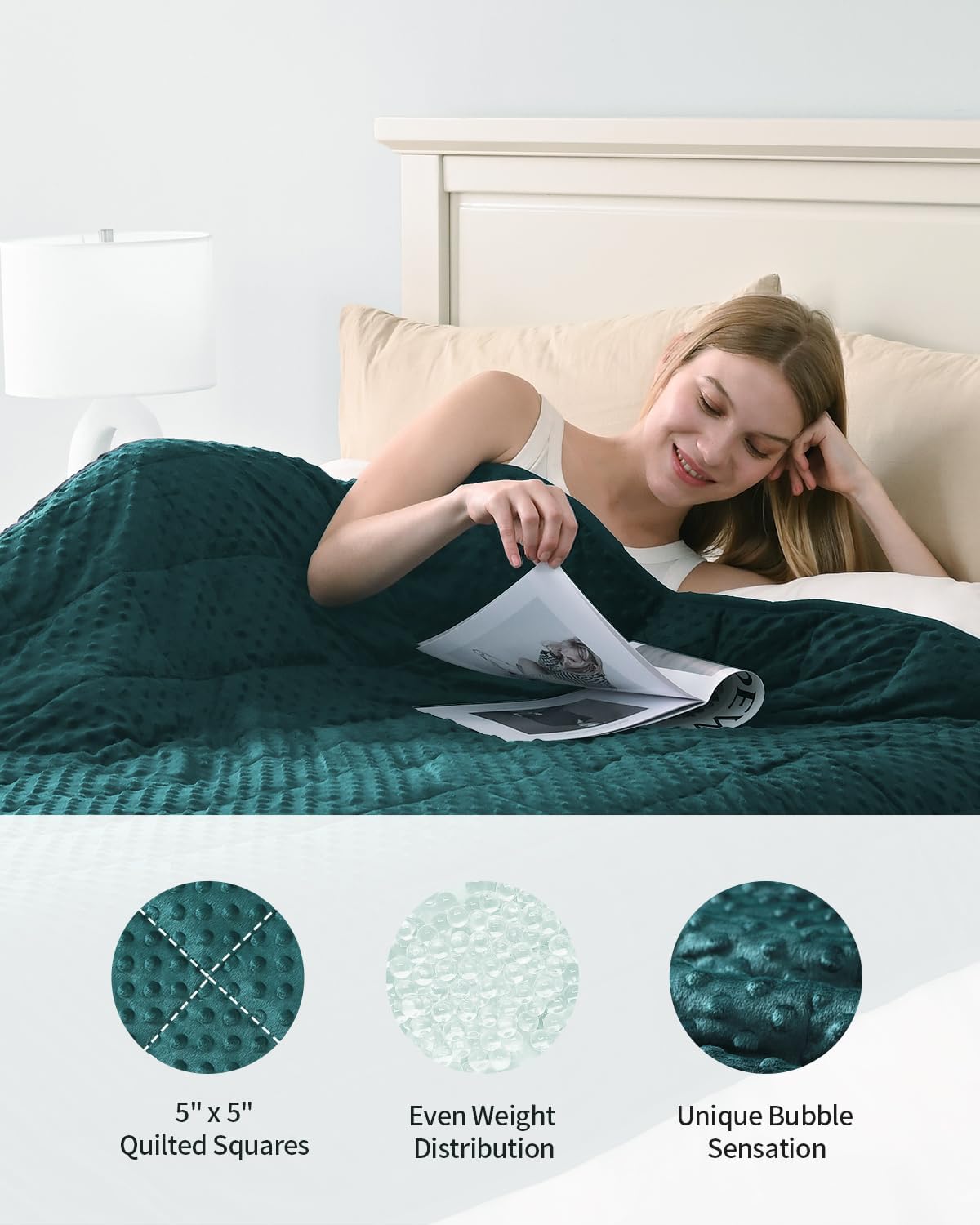 Minky Dots Cooling Weighted Blankets – Wemorehome