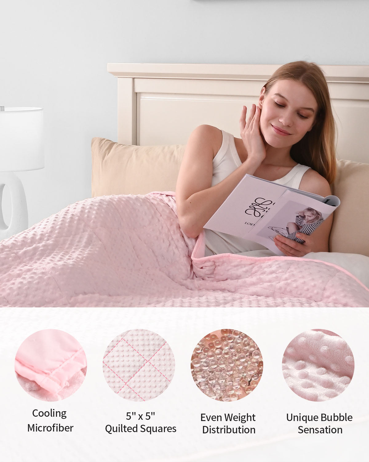 Minky Dots Cooling Weighted Blankets – Wemorehome